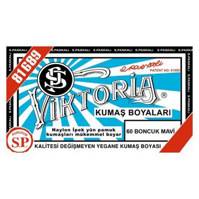 Viktoria Toz Kumaş Boyası 12Gr 60 Boncuk Mavi