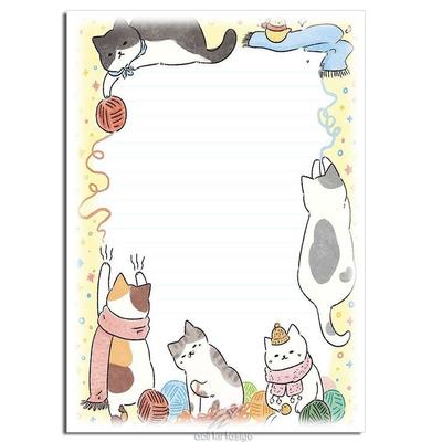 Desenli Kağıt A4 Boy 40'Lı Paket Cats