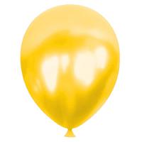 Balon 12 İnch 30Cm 10'Lu Paket Metalik Sarı