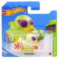 Hot Wheels 2021 Hw Glow Racers 5/5 Duck N Roll (Karanlıkta Parlar)