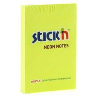 Hopax Stıck'n Yapışkanlı Not Kağıdı 76X51mm Neon Sarı