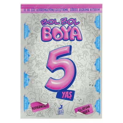 Ren Çocuk Bol Bol Boya Boyama Kitabı 5 Yaş 144 Sayfa