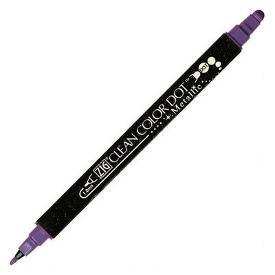 Zig Clean Color Dot Metalik Çift Taraflı Kalem Tc8100-124 Menekşe