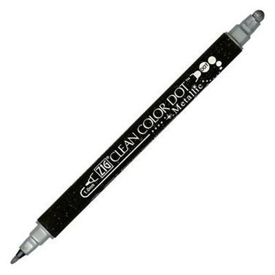 Zig Clean Color Dot Metalik Çift Taraflı Kalem Tc8100-102 Gümüş