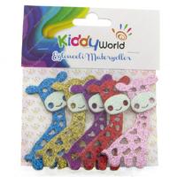Kiddy World Şekilli Yapışkanlı Eva Simli Zürafa Renkli
