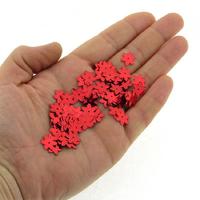 Elişi Pulu 13Mm 5Gr Paket Mini Çiçek Metalik Kırmızı