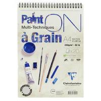 Clairefontaine Paint On A Grain Çok Amaçlı Blok 200Gr A4 20 Yaprak