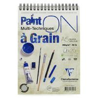 Clairefontaine Paint On A Grain Çok Amaçlı Blok 200Gr A5 20 Yaprak