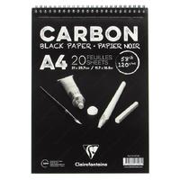 Clairefontaine Carbon Black Paper Siyah Defter 120Gr A4 20 Yaprak