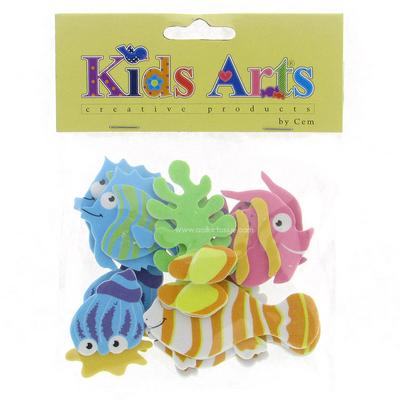 Kids Arts Şekilli Eva 3D Yapışkanlı My-50427 Balık
