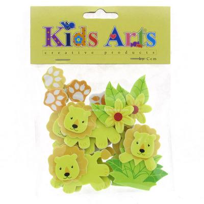 Kids Arts Şekilli Eva 3D Yapışkanlı My-50427 Aslan