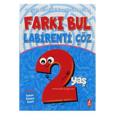 Ren Çocuk Yay. Farkı Bul Labirenti Çöz 2 Yaş