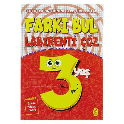 Ren Çocuk Yay. Farkı Bul Labirenti Çöz 3 Yaş