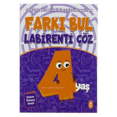 Ren Çocuk Yay. Farkı Bul Labirenti Çöz 4 Yaş