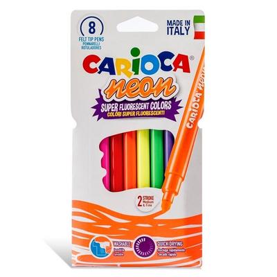 Carioca Neon Super Florescent Keçeli Kalem 8 Renk