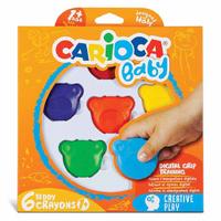 Carioca Baby Teddy Crayons Ayıcık Mum Boya 6 Renk