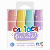 Carioca Fosforlu İşaretleme Kalemi Pastel Renkler 4'Lü Set