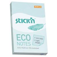 Hopax Stıck'n Eco Notes Yapışkanlı Not Kağıdı 76X51mm Pastel Turkuaz