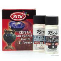Rich Crystal Glaze Varnish Kristal Sır Vernik Set 80Gr