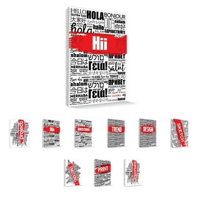 Red Black Pp. Sp. Defter A4 60 Yaprak Kareli