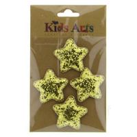 Kids Arts Şekilli 3D Stıcker Stc-0708 Simli Yıldız Altın