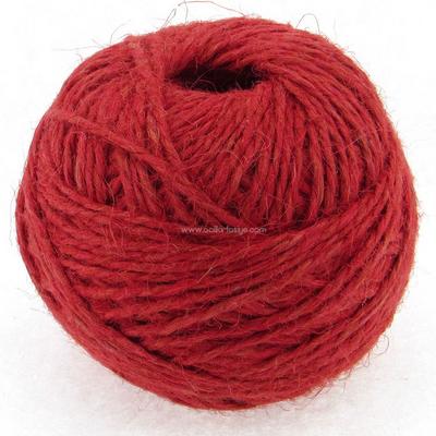 Renkli Jüt İp / Kırnap 100Gr Kırmızı