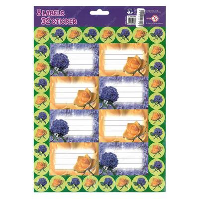 Dolphin Sticker Simli Çiçekler 02