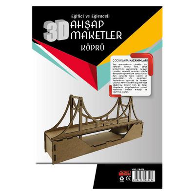 Ahşap Boyanabilir Maket - Köprü