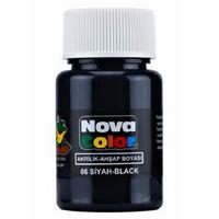 Nova Color Akrilik Ahşap Boyası 30Cc Siyah