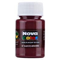 Nova Color Akrilik Ahşap Boyası 30Cc Kahverengi