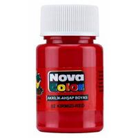 Nova Color Akrilik Ahşap Boyası 30Cc Kırmızı