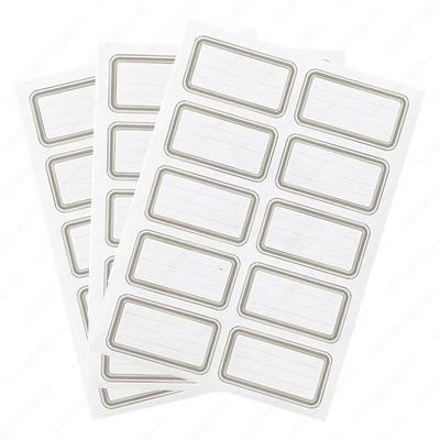 Keskin Color Tek Renk Okul Etiketi 3'Lü Paket Gümüş