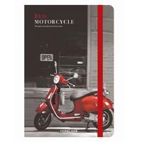Scrikss Notelook A5 Defter Red Motorcycle Çizgili