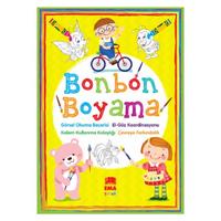 Ema Çocuk Bonbon Boyama Kitabı Renkli Örnekli