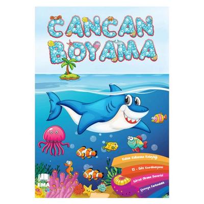 Ema Çocuk Can Can Boyama Kitabı Renkli Örnekli