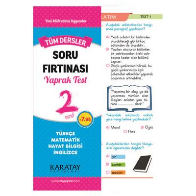 Karatay Soru Fırtınası Yaprak Test Tüm Dersler 2.Sınıf