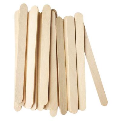 Brons Ahşap Çubuk Küçük Naturel 50'Li Paket