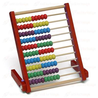 Pikalemun Msp-100 Ahşap Abaküs Kırmızı