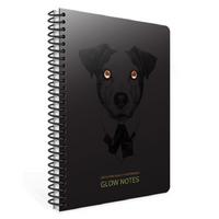 Gıpta Glow Notes Spiralli Defter A4 Büyük 80 Yaprak Çizgili Dog 02