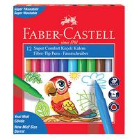 Faber-Castell Super Comfort Keçeli Boya Kalemi 12 Renk