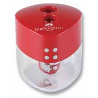 Faber-Castell Grip Jumbo Auto Çitli Kalemtıraş Kırmızı