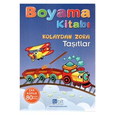 Bulut - Kolaydan Zora Çek Kopart Boyama Kitabı Taşıtlar
