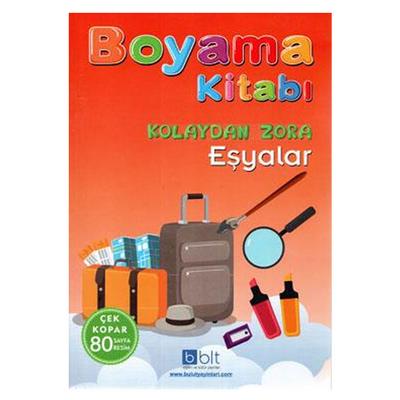 Bulut - Kolaydan Zora Çek Kopart Boyama Kitabı Eşyalar