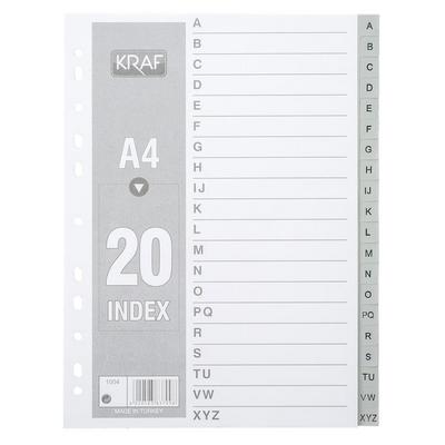 Kraf Plastik Seperatör A-Z Alfabe
