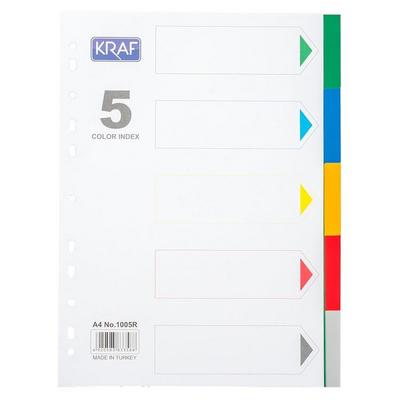 Kraf Plastik Seperatör 5 Renk