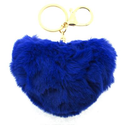 Motto 7354 Peluş Kalp Anahtarlık Mavi