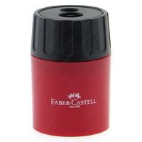 Faber-Castell Geniş Hazneli Çiftli Kalemtraş Kırmızı