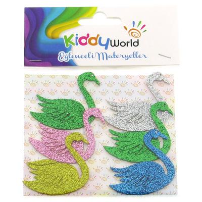 Kiddy World Şekilli Yapışkanlı Eva Simli Kuğu