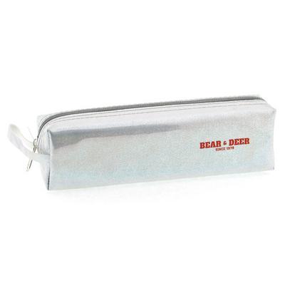 Bear & Deer Kc00133 Simli Kalem Çantası Gümüş