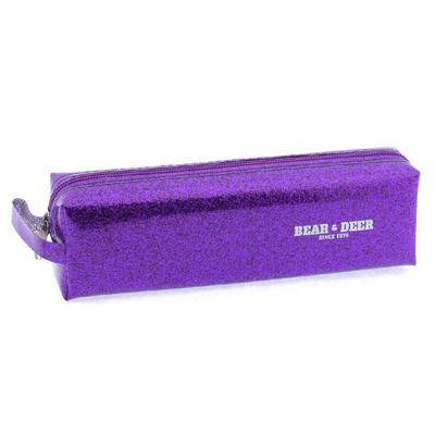 Bear & Deer Kc00133 Simli Kalem Çantası Mor